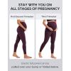 imageCRZ YOGA Butterluxe Maternity Leggings 25  Over The Belly Buttery Soft Workout Activewear Yoga Womens Pregnancy PantsDeep Purple