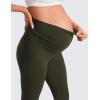 imageCRZ YOGA Butterluxe Maternity Leggings 25  Over The Belly Buttery Soft Workout Activewear Yoga Womens Pregnancy PantsOlive Green