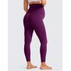 imageCRZ YOGA Butterluxe Maternity Leggings 25  Over The Belly Buttery Soft Workout Activewear Yoga Womens Pregnancy PantsPlum Magenta