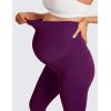 imageCRZ YOGA Butterluxe Maternity Leggings 25  Over The Belly Buttery Soft Workout Activewear Yoga Womens Pregnancy PantsPlum Magenta