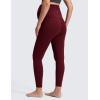 imageCRZ YOGA Butterluxe Maternity Leggings 25  Over The Belly Buttery Soft Workout Activewear Yoga Womens Pregnancy PantsRed Merlot