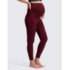 imageCRZ YOGA Butterluxe Maternity Leggings 25  Over The Belly Buttery Soft Workout Activewear Yoga Womens Pregnancy PantsRed Merlot