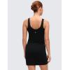 imageCRZ YOGA Butterluxe Maternity V Neck Mini Dress Linerless  Ruched Tennis Athletic Casual Pregnancy Womens Bodycon SummerBlack
