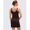 imageCRZ YOGA Butterluxe Maternity V Neck Mini Dress Linerless  Ruched Tennis Athletic Casual Pregnancy Womens Bodycon SummerHot Fudge Brown