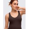 imageCRZ YOGA Butterluxe Maternity V Neck Mini Dress Linerless  Ruched Tennis Athletic Casual Pregnancy Womens Bodycon SummerHot Fudge Brown
