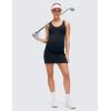 imageCRZ YOGA Butterluxe Maternity V Neck Mini Dress Linerless  Ruched Tennis Athletic Casual Pregnancy Womens Bodycon SummerTrue Navy