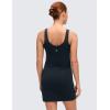 imageCRZ YOGA Butterluxe Maternity V Neck Mini Dress Linerless  Ruched Tennis Athletic Casual Pregnancy Womens Bodycon SummerTrue Navy