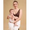 imageCRZ YOGA Butterluxe Maternity V Neck Nursing Bras  Wireless Sleep Breastfeeding Lounge Womens Pregnancy Bralette ComfyCoffee Brown