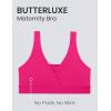 imageCRZ YOGA Butterluxe Maternity V Neck Nursing Bras  Wireless Sleep Breastfeeding Lounge Womens Pregnancy Bralette ComfyGranita Pink