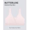 imageCRZ YOGA Butterluxe Maternity V Neck Nursing Bras  Wireless Sleep Breastfeeding Lounge Womens Pregnancy Bralette ComfyStrawberry Pink