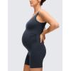 imageCRZ YOGA Butterluxe Maternity V Neck Workout Romper  Casual Sleeveless Shorts Jumpsuit Pregnancy Womens One Piece BodysuitTrue Navy
