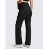 imageCRZ YOGA Butterluxe Maternity Wide Leg Pants Pockets 315  Over The Belly Workout Yoga Lounge Womens PregnancyBlack