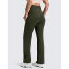 imageCRZ YOGA Butterluxe Maternity Wide Leg Pants Pockets 315  Over The Belly Workout Yoga Lounge Womens PregnancyOlive Green