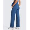 imageCRZ YOGA Butterluxe Maternity Wide Leg Pants Pockets 315  Over The Belly Workout Yoga Lounge Womens PregnancyPitch Blue