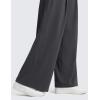 imageCRZ YOGA Butterluxe Palazzo Pants Pockets 30  Front Pleated High Waisted Yoga Lounge Casual Wide Leg Buttery SoftMysterious Grey