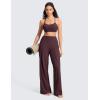 imageCRZ YOGA Butterluxe Palazzo Pants Pockets 30  Front Pleated High Waisted Yoga Lounge Casual Wide Leg Buttery SoftRipe Plum