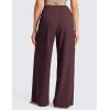imageCRZ YOGA Butterluxe Palazzo Pants Pockets 30  Front Pleated High Waisted Yoga Lounge Casual Wide Leg Buttery SoftRipe Plum