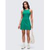 imageCRZ YOGA Butterluxe Racerback Mini Dress for Women  A Line Crewneck Casual Travel Outfits with Bras No Builtin ShortsCascadia Green