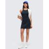 imageCRZ YOGA Butterluxe Racerback Mini Dress for Women  A Line Crewneck Casual Travel Outfits with Bras No Builtin ShortsTrue Navy