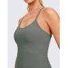 imageCRZ YOGA Butterluxe Racerback Tank Tops for Women  Scoop Neck Spaghetti Strap Padded Workout Camisole with Built in BraGrey Sage