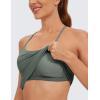 imageCRZ YOGA Butterluxe Racerback Tank Tops for Women  Scoop Neck Spaghetti Strap Padded Workout Camisole with Built in BraGrey Sage