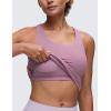 imageCRZ YOGA Butterluxe Workout Racerback Tank Tops for Women  Padded Athletic Spandex Yoga Shirts with Built in BraLight Lavender