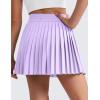 imageCRZ YOGA Girls FeatheryFit Soft Athletic Pleated Skirts  Tennis School Casual Skorts with Pockets Liner Kids TeenLilac