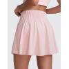 imageCRZ YOGA High ShirredWaisted Tennis Skirts for Women  Mini Lined Golf Casual Athletic Flowy Skorts with PocketsStrawberry Pink
