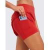 imageCRZ YOGA High Waisted A line Golf Skirts for Women  Mini Lined Tennis Casual Work Skorts with 3 PocketsDark Red