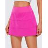 imageCRZ YOGA High Waisted A line Golf Skirts for Women  Mini Lined Tennis Casual Work Skorts with 3 PocketsHibiscus Purple