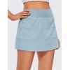 imageCRZ YOGA High Waisted A line Golf Skirts for Women  Mini Lined Tennis Casual Work Skorts with 3 PocketsLight Grayish Blue