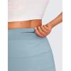 imageCRZ YOGA High Waisted A line Golf Skirts for Women  Mini Lined Tennis Casual Work Skorts with 3 PocketsLight Grayish Blue