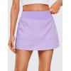 imageCRZ YOGA High Waisted A line Golf Skirts for Women  Mini Lined Tennis Casual Work Skorts with 3 PocketsLilac