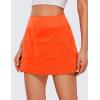 imageCRZ YOGA High Waisted A line Golf Skirts for Women  Mini Lined Tennis Casual Work Skorts with 3 PocketsNeon Orange