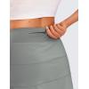 imageCRZ YOGA High Waisted A line Golf Skirts for Women  Mini Lined Tennis Casual Work Skorts with 3 PocketsSterling