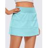 imageCRZ YOGA High Waisted A line Golf Skirts for Women  Mini Lined Tennis Casual Work Skorts with 3 PocketsTurquoise