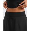 imageCRZ YOGA High Waisted Flowy Tennis Skirts for Women  Mini Lined Pickleball Casual A Line Skorts with PocketsBlack