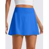 imageCRZ YOGA High Waisted Flowy Tennis Skirts for Women  Mini Lined Pickleball Casual A Line Skorts with PocketsSparkle Blue