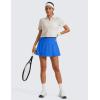 imageCRZ YOGA High Waisted Flowy Tennis Skirts for Women  Mini Lined Pickleball Casual A Line Skorts with PocketsSparkle Blue