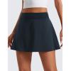 imageCRZ YOGA High Waisted Flowy Tennis Skirts for Women  Mini Lined Pickleball Casual A Line Skorts with PocketsTrue Navy