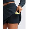 imageCRZ YOGA High Waisted Flowy Tennis Skirts for Women  Mini Lined Pickleball Casual A Line Skorts with PocketsTrue Navy
