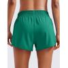 imageCRZ YOGA High Waisted Running Shorts for Women 25  Mesh Liner Quick Dry for Workout Sport Athletic with Zipper PocketCascadia Green
