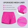 imageCRZ YOGA High Waisted Running Shorts for Women 25  Mesh Liner Quick Dry for Workout Sport Athletic with Zipper PocketHibiscus Purple