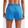 imageCRZ YOGA High Waisted Running Shorts for Women 25  Mesh Liner Quick Dry for Workout Sport Athletic with Zipper PocketMadagascar Blue