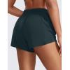 imageCRZ YOGA High Waisted Running Shorts for Women 25  Mesh Liner Quick Dry for Workout Sport Athletic with Zipper PocketMelanite
