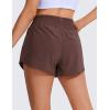 imageCRZ YOGA High Waisted Running Shorts for Women 25  Mesh Liner Quick Dry for Workout Sport Athletic with Zipper PocketTaupe