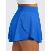 imageCRZ YOGA Lightweight Drapey Side Slit Tennis Skirts for Women  High Waisted Mini Flowy Lined Golf Skort with PocketsSparkle Blue