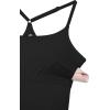 imageCRZ YOGA Lightweight Drapey Spagheii Straps Tennis Dress for Women  Mini Flowy Golf Outfits with Bras and Short LinerBlack