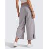 imageCRZ YOGA Lightweight Wide Leg Cropped Pants for Women 25  Casual Travel Work Sweatpants SummerDark Chrome