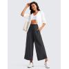 imageCRZ YOGA Lightweight Wide Leg Cropped Pants for Women 25  Casual Travel Work Sweatpants SummerGraphite Grey